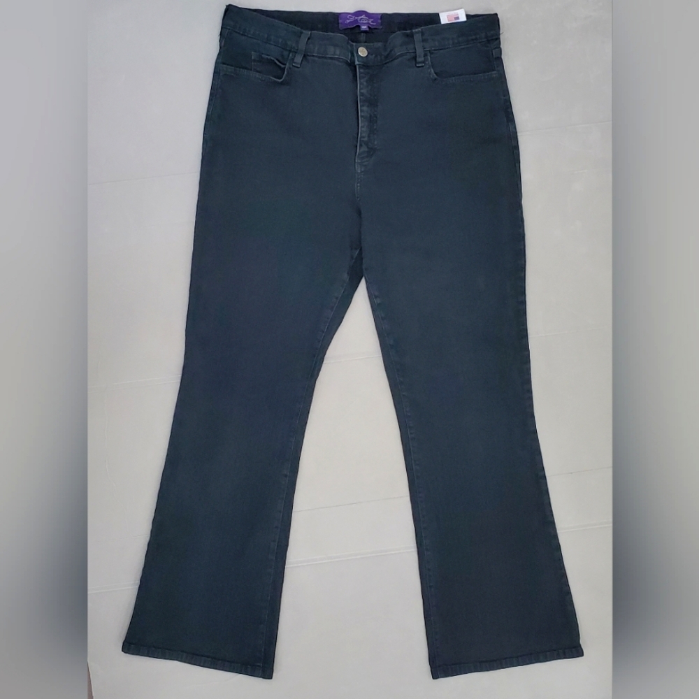 NYDJ High Rise Black Bootcut Jeans